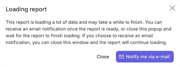 Competitor reporting experience